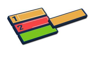6 rectangle intro title box chart with basic colors powerpoint presentation template video