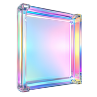 Vibrant Square Pattern With Gradient Colors Transparent Background png