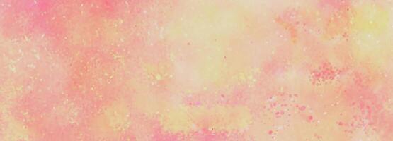 Soft Watercolor Pink and Yellow Abstract Background photo