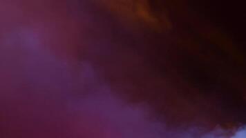 Smoke, fog and colour lights in a show video