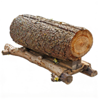 A log with a large log on top of it png