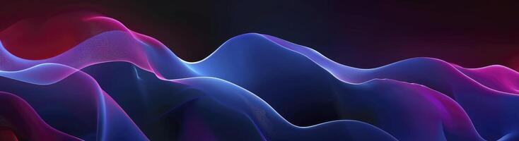 abstract background with wave on blue and purple gradient color photo