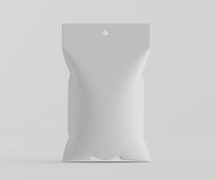 White packaging mockup on a grey background photo