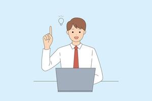 Creative idea generation is key in a professional setting for fostering innovation and growth vector