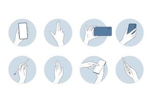 Utilizing Hand Gestures to Improve Effective Mobile Interaction and Enhance User Experience vector