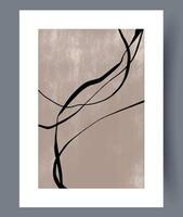 Abstract Lines on a Neutral Background An artistic blend of modern aesthetic and design vector