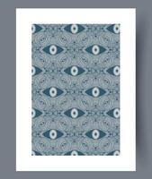 Explore the captivating and intricate eye pattern design which is perfect for modern decor vector