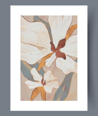 This is an Elegant Floral Abstract Artwork designed perfectly for Modern Home Decor