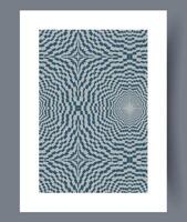 An Intricate Flowing Geometric Pattern that beautifully combines shades of Blue and Cream vector