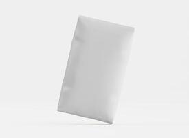 Blank white paper on a white background photo