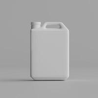 A plastic container with a lid on a gray background photo