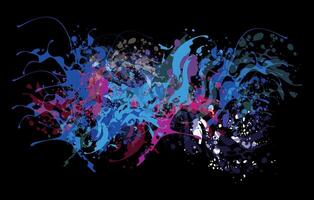 Dynamic Colorful Spray Paint Explosion vector
