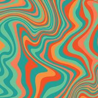A colorful psychedelic background with wavy lines vector