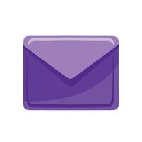 Mail and correspondence symbol, letter color vector