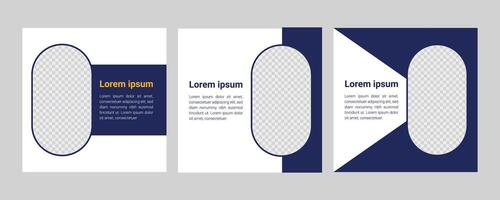 Editable minimal square banner templates for modern social media posts and web ads. Vector-based, photo-friendly, and fully customizable. Clean, elegant, and ready to boost brand. vector