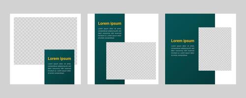 Editable minimal square banner templates for modern social media posts and web ads. Vector-based, photo-friendly, and fully customizable. Clean, elegant, and ready to boost branding vector
