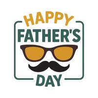 Retro Father's Day Card Design with Iconic Elements vector