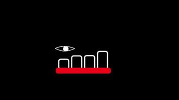 An Animated Visual Content Icon video