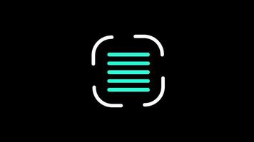 An Animated File Scan Icon video