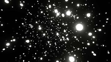 White Chaotic Particle Motion Background VJ Loop in 4K video