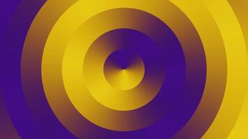 Purple and Yellow Abstract Minimalist Circles Background VJ Loop in 4K video