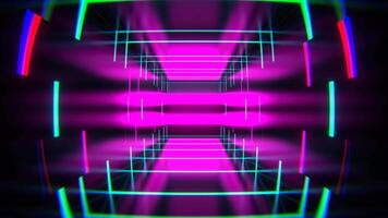 Pink and Cyan Abstract Strobe Machine Background VJ Loop in 4K video