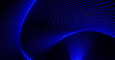 Dynamic abstract background of blue lines creating a wavy pattern on a dark backdrop, suitable for technology, business, or corporate use. video
