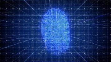 Fingerprint security loop video