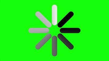 Loading circle animation. Round loading animation. White gradient dotted round loading. Loading animation video