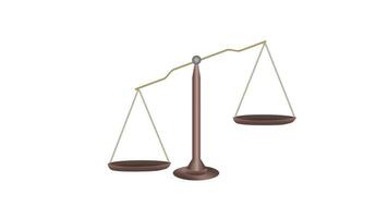 an illustration of a scale with two different weights video