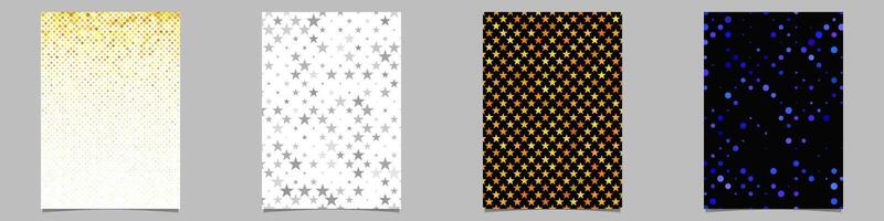 Abstract geometrical paper page background collection vector