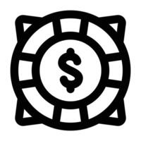Simple Help outline icon. The icon can be used for websites, print templates, presentation templates, illustrations, etc vector