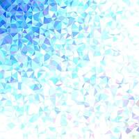 Light blue triangle polygon mosaic background design vector