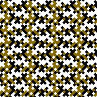 Geometrical mosaic pattern background - repeating abstract repetitive graphic with three colors vector