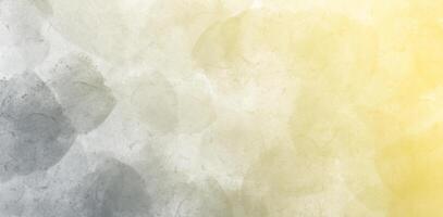 gray yellow watercolor texture background with artistic soft color blend and grunge patterns photo