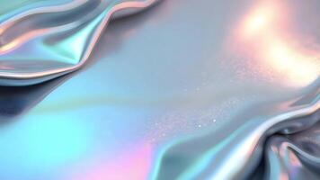 Hologram fabric waving background luxury Color Pastel Colored Blank and Empty Space Waving And Animated Cloth Flag Loopable Stock Suitable for Displacement Map Use and All Kind of Flag Needs video