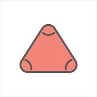 pry tool filled outline icon. opening tool color line illustration. vector