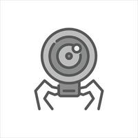 nanobot filled outline icon. nanobot color line illustration. vector