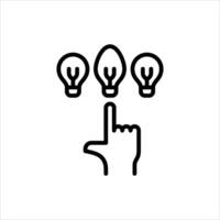 unique outline icon. different black line illustration. vector