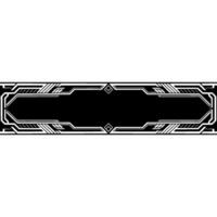 Art Deco Black and White Banner for Text, Elegant vector