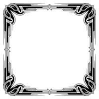 Elegant Art Deco Frame Blank Space for vector