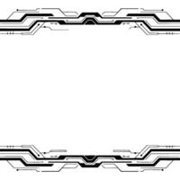 Futuristic Circuit Board , Digital Technology Background, Copy Space vector