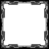 Futuristic Frame Template Scifi Ui Border With Empty Space vector