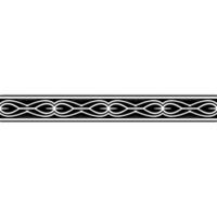 Decorative Black and White Seamless Border Elegant vector