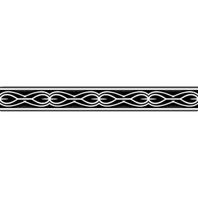 Decorative Black and White Seamless Border Elegant