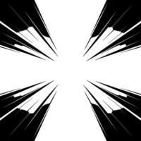 Abstract Black and White Speed Lines Background vector