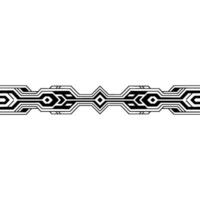 Geometric Border Element Black White Abstract vector