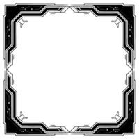 Futuristic Tech Frame With Gradients, Space for Text vector