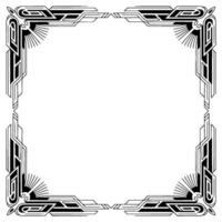 Elegant Art Deco Frame With Open Space, Vintage , Decorative Border vector