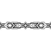 Geometric Tech Border , Black Lines on White Gradient vector